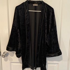 Crushed Velvet Bat Sleeve Cardigan